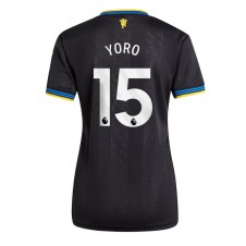 Manchester United Leny Yoro #15 Tredjedrakt Kvinner 2025-26 Kortermet